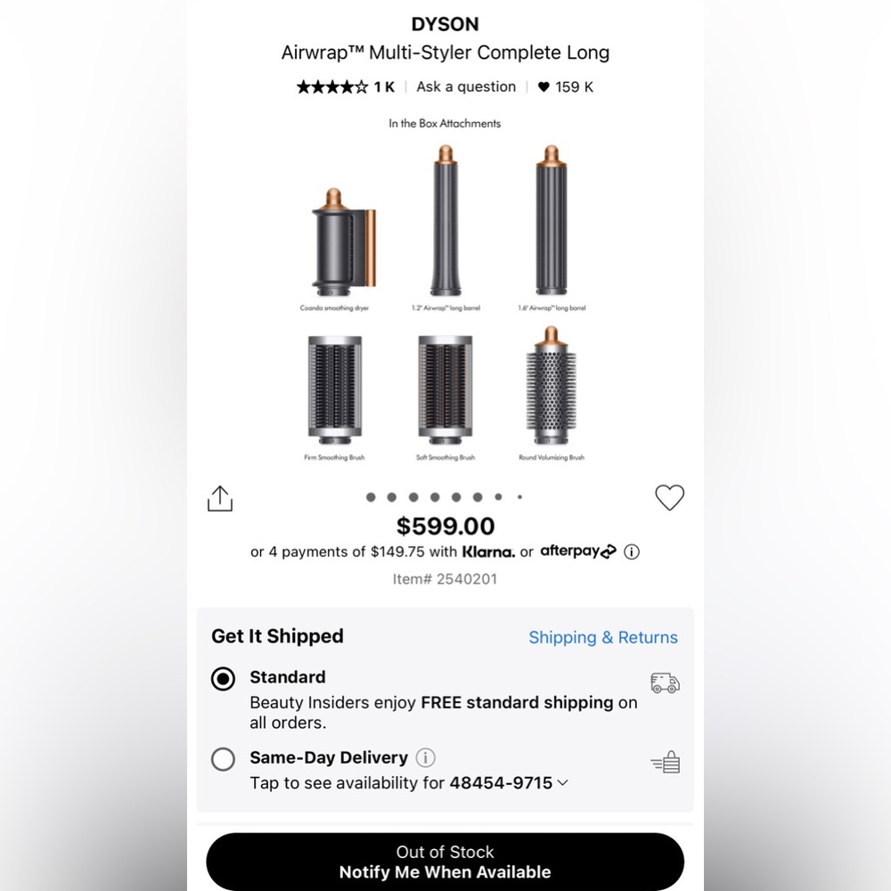 Dyson Airwrap™ Multi-Styler Complete Long